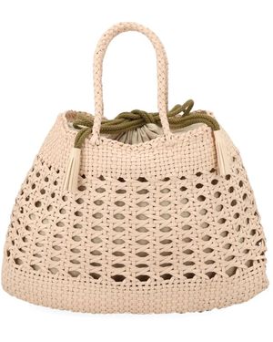 Dragon Diffusion Leather Shoulder Bag - Natural
