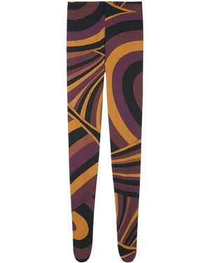 PUCCI "Iride" Tights - Orange