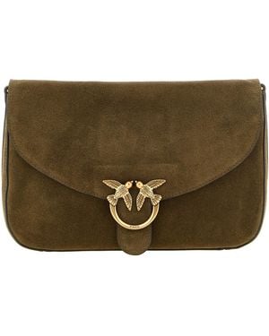 Pinko 'Love Satchel' Medium Shoulder Bag - Brown