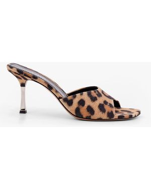 サンダル・ミュール PARIS TEXAS Lorena suede sandals with animal print Maculato Paris Texas Lorena Animal Print Suede Sandals | Lyst