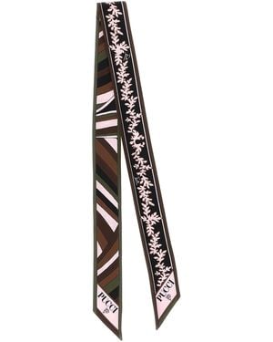 PUCCI 'Selva' And 'Iride' Scarves - White