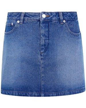 A.P.C. "Darcy" Mini Jupe - Blue