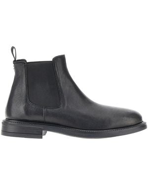 JUAN LACARCEL BY CALCE Leather Chelsea Boots - Black