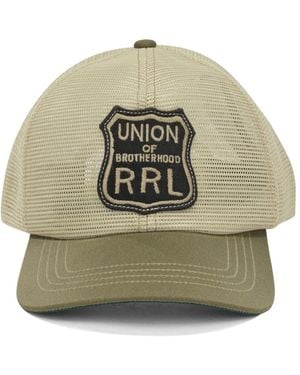 RRL Trucker Cap With Logo - Natural