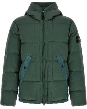 Stone Island '4100019' Down Jacket - Green