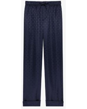 Givenchy Silk Clothing Pants - Blue