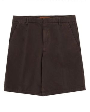 ZEGNA Cotton Linen Pants - Black