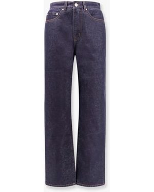 デニム・ジーパン DUNST Cotton jeans with back logo patch Blu DUNST Cotton Jeans With Back Logo Patch in Blue | Lyst