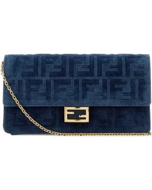Fendi Blue Velvet Wallet