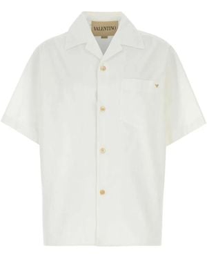 Valentino Garavani Camicia Maniche Corte Con - White