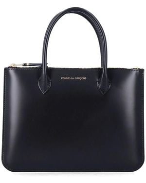 Comme des Garçons Wallet Leather Mini Bag - Black