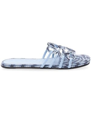 Loewe Paula's Ibiza 'Petal Anagram' Slides - Blue