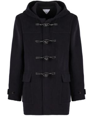 Bottega Veneta Wool Duffle Coat - Black