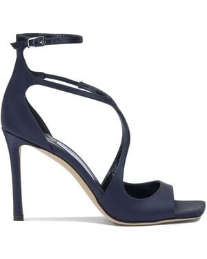 Jimmy Choo "Azia 95Mm" Heeled Sandals - Blue