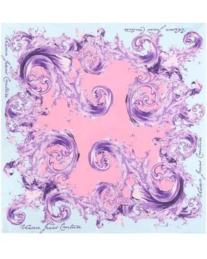 Versace Jeans Couture Silk Foulard - Purple