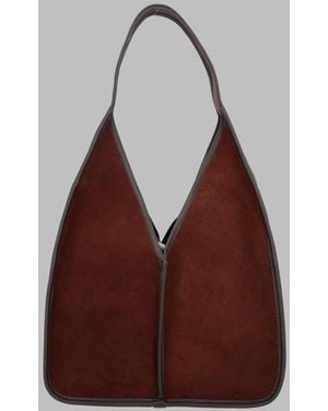 Hereu Structured Shoulder Bag - Brown