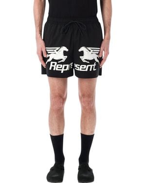 Represent Nothing Faster Swimshorts - Black