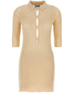 ワンピース PRADA SAND COTTON SHIRT DRESS Prada Sand Cotton Shirt Dress | italist