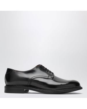 BERWICK 1707 Leather Derby Shoes - Black