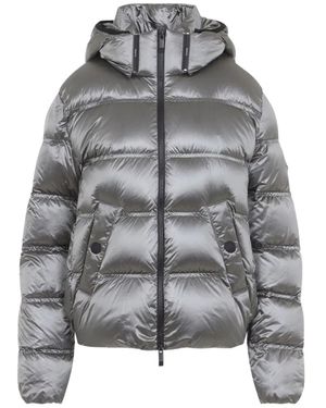 Moncler Sensation Quilted Hooded Jacket - Gray
