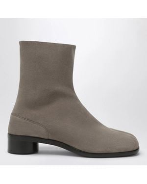 Maison Margiela Suede Tabi Ankle Boots - Gray