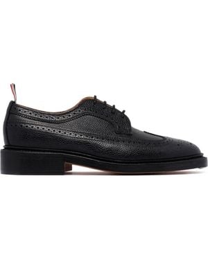 Thom Browne Calf Leather Flats - Black