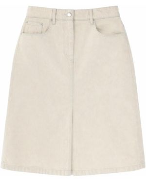 A.P.C. Denim Midi Skirt - Natural