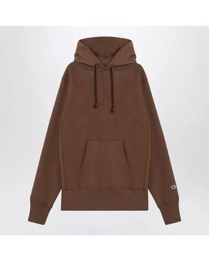 Champion Cotton Hoodie - Brown