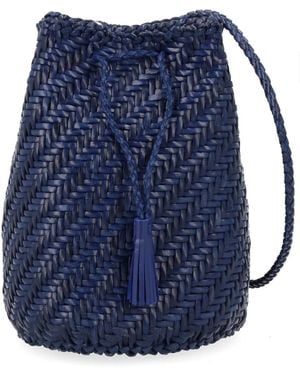 Dragon Diffusion Leather Clutch - Blue