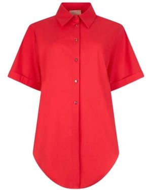 Liu Jo Cotton Polyamide Shirt - Red