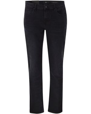 7 For All Mankind Slimmy Tapered Low Jeans - Blue
