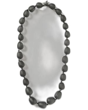 Emporio Armani Necklace With Resin Pearls - Grey