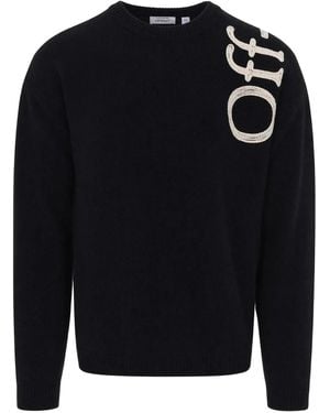 Off-White c/o Virgil Abloh Pullover Girocollo - Blue