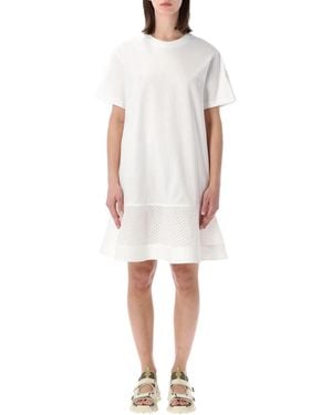 Moncler T-Shirt Mini Dress - White