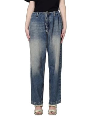 Moschino Cotton Denim Pants - Blue