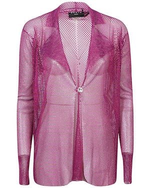 Santa Brands Single-Breasted Blazer Jacket - Pink