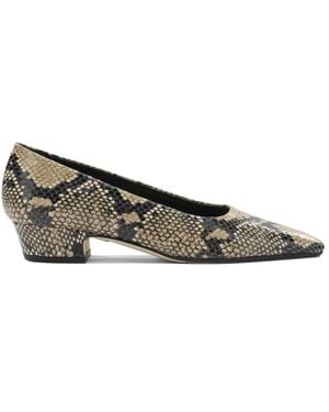 Aeyde Calf Leather Heeled Shoes - Gray