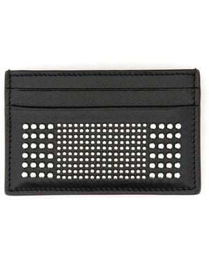 McQueen Leather Card Holder - Black