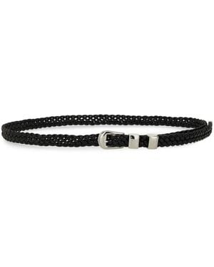 WOBURN WALK Wing Tip 6Ply Belt - Black