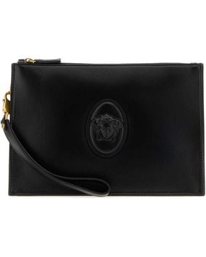 Versace Pouch With - Black
