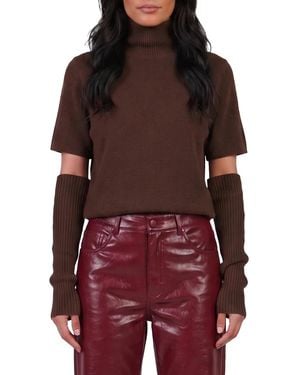 FEDERICA TOSI Sleeve-Top Shirt - Red
