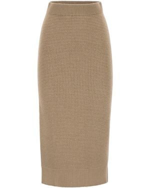 Peserico Long Skirt - Natural