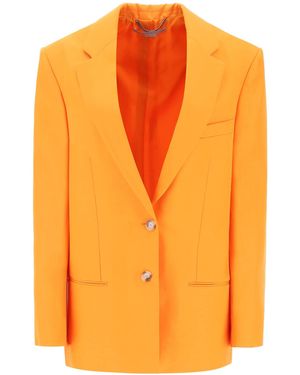 Stella McCartney Eco-Friendly Single-Breasted Visc - Orange