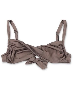 BELAMER Zoe Twist Bikini Top - Brown