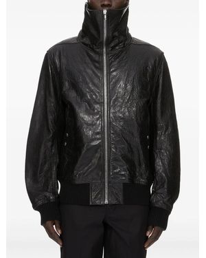 Rick Owens Dracuflight Leather Jacket - Black
