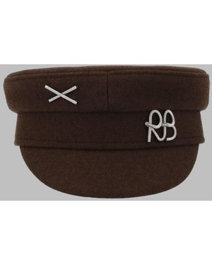 Ruslan Baginskiy Wool Blend Mini Hat - Brown