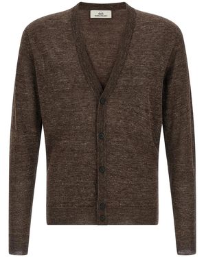 Rivvia Projects Linen Silk Cardigan - Brown