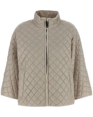 Max Mara 'Delfina' Reversible Hood - Grey