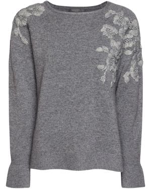 Elena Miro Boat-Neck Jumper - Grey