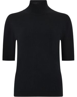 Max Mara Max Mara Short Sleeve Jumper - Black